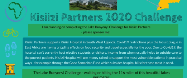Meriel's Lake Bunyonyi challenge by Kisiizi Partners fundraising photo 1