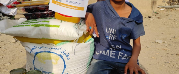 Yemen Food Packs with baby milk by Quba Trust fundraising photo 1