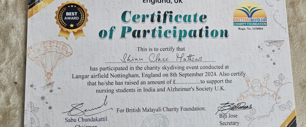 “Walk With Muthukad; Change lives thru BMCF” by Shinu Mathew by British Malayali Charity Foundation fundraising photo 8