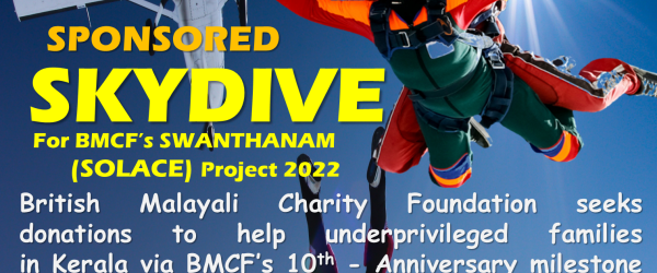 Mona Arnous - BMCF Charity Skydiving(2022) by British Malayali Charity Foundation fundraising photo 1