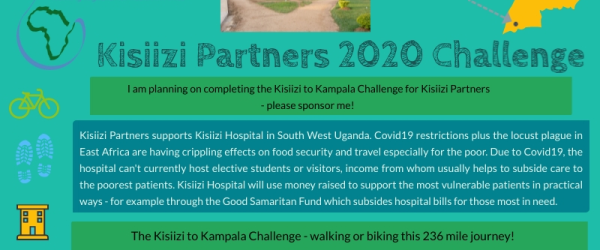 Michaela's cycling challenge by Kisiizi Partners fundraising photo 2