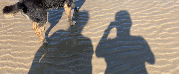 Niki, Lisa & Rio Walking across the Sands by Save Grange Lido Ltd fundraising photo 1