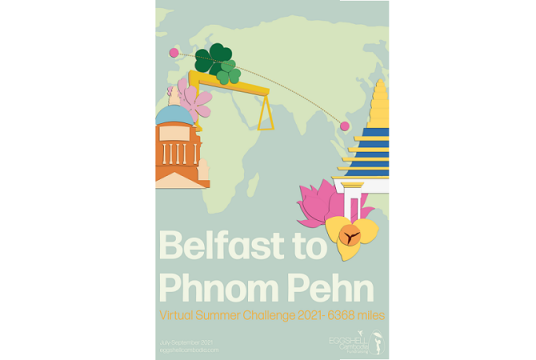 Belfast to Phnom Penh Summer Challenge 2021 - 6368 miles by Eggshell Cambodia cover photo
