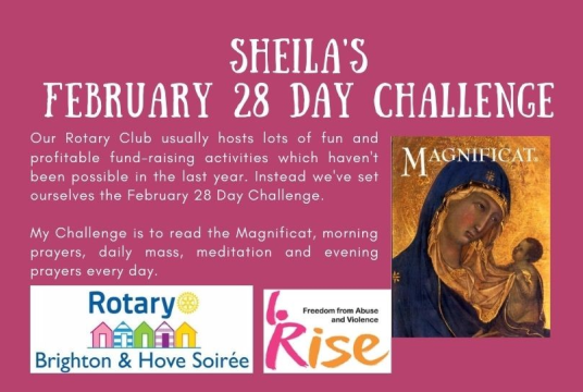 Feb 28 Day Challenge Sheila R by Brighton & Hove Soiree Rotary Settlement cover photo