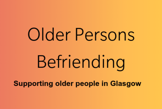 Older Persons' Befriending Services by Volunteer Glasgow cover photo