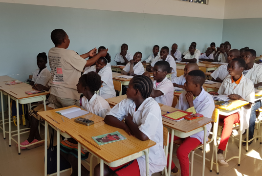 Distribution to 500 schoolgirls in Angola by Days for Girls UK cover photo