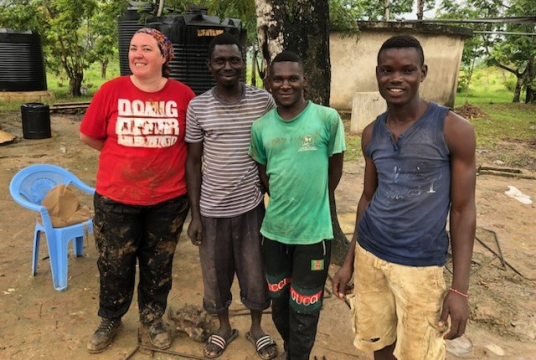 Anna is helping to build a classroom for children in Zambia ! by Baraka Community Partnerships cover photo
