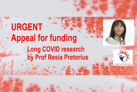 Long COVID Research by Stellenbosch University SA Foundation UK cover photo