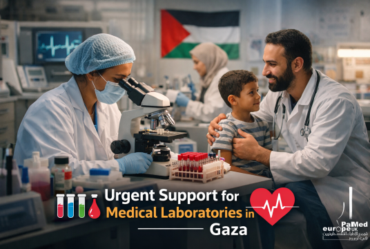 Urgent Support for Medical Laboratories in Gaza by PALMED  UK cover photo