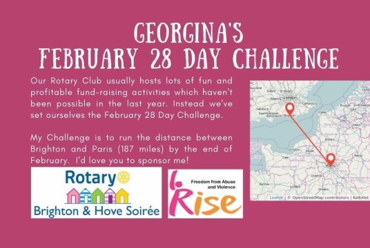 Feb 28 Day Challenge Georgina J by Brighton & Hove Soiree Rotary Settlement cover photo