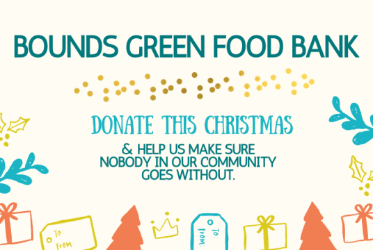 Christmas fundraising for Bounds Green Food Bank by Bowes Park Community Association cover photo