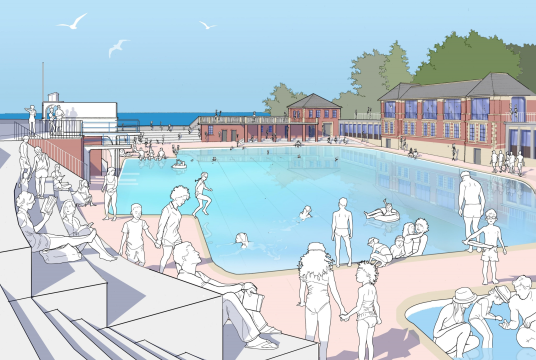 Walking for the Lido by Chris Bridgman cover photo