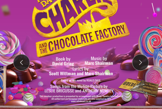 Charlie and the Chocolate Factory by Colchester Operatic Society cover photo