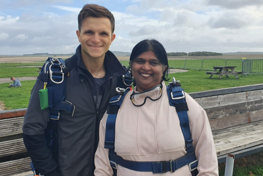 Shinu Clare Mathews -BMCF Charity Skydiving 2024 by British Malayali Charity Foundation cover photo