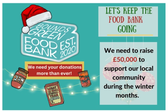 Help to keep Bounds Green Food Bank open this Winter by Bowes Park Community Association cover photo